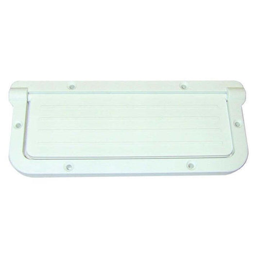 TH Marine Large Rectangular Scupper White LRS2DP