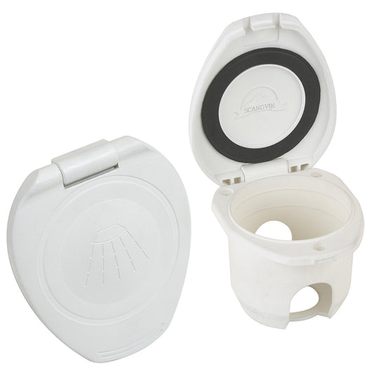 Scandvik Replacement White Cup Cap fRecessed Shower 12104P