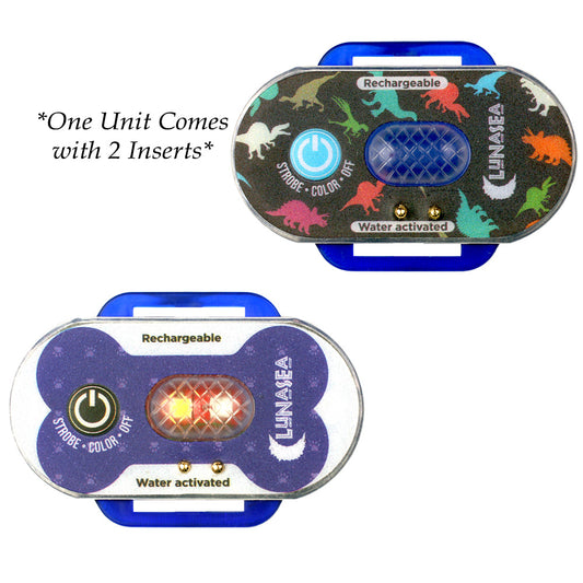 Lunasea ChildPet Safety Water Activated Strobe Light Blue Case Blue Attention Light LLB63BBF001