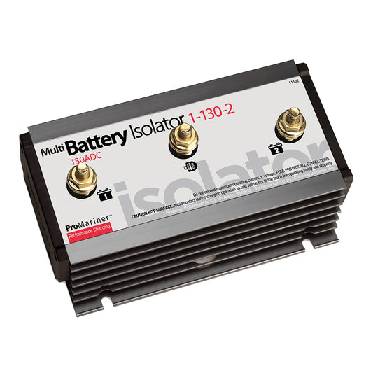 ProMariner Battery Isolator 130 AMP 1 Alternator 2 Battery 11132