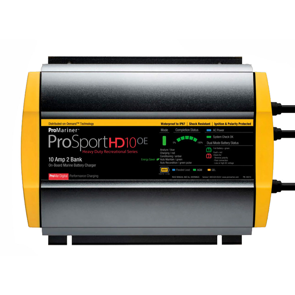 ProMariner ProSportHD 10 Gen 4 10 Amp 2Bank Battery Charger 44010