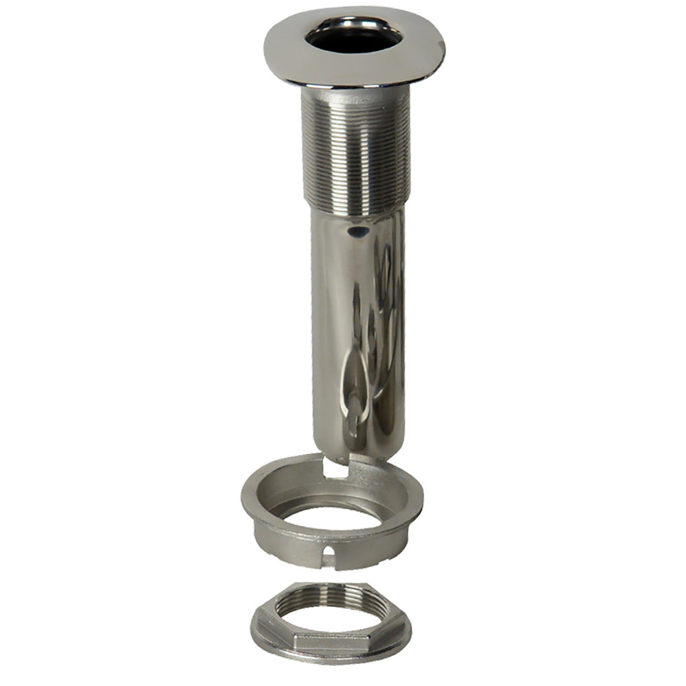 CE Smith 80 Series Screwless Flush Mount Rod Holder 0 Degree Stainless Steel Swivel Bottom Black Liner 53686S