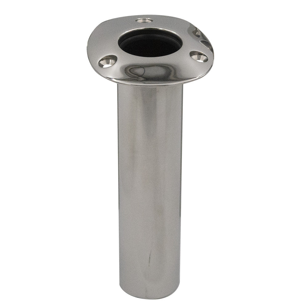 CE Smith 70 Series Standard Flush Mount Rod Holder 0 Degree Stainless Steel Gimbal Bar Bottom Black Liner 536700