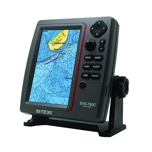 SITEX Standalone 7 GPS Chart Plotter System wColor LCD External GPS Antenna CMAP 4D Card SVS760C