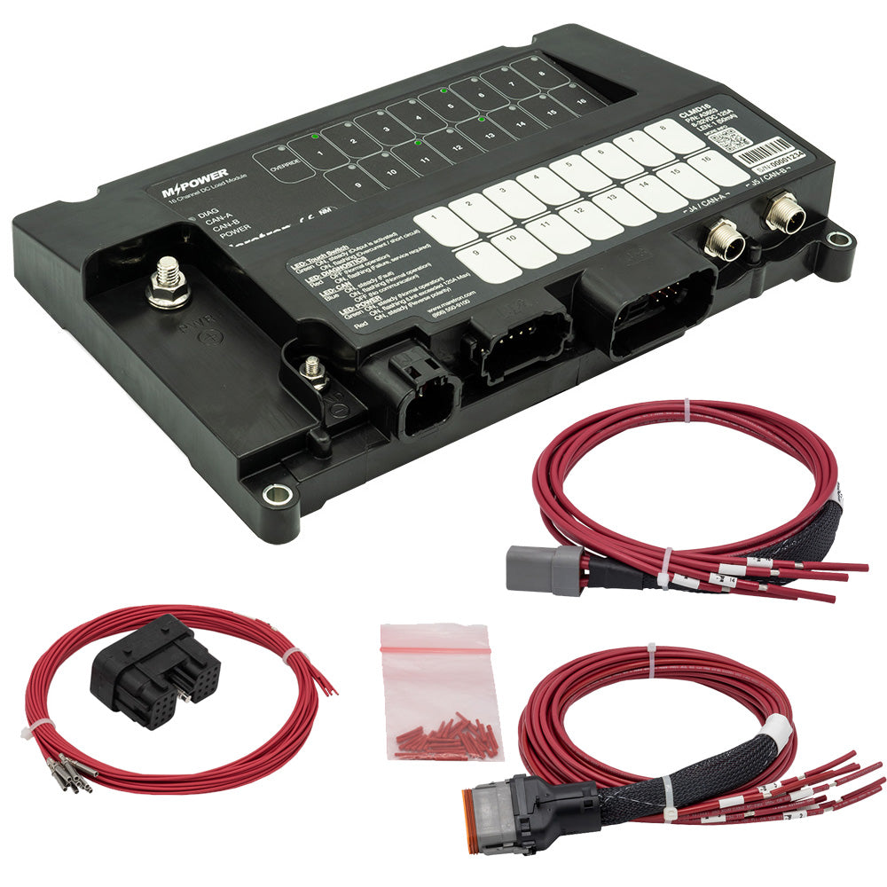 Maretron MPower 16Channel DC Load Controller Module wNMEA 2K wJ1 J2 Connectors CLMD16R