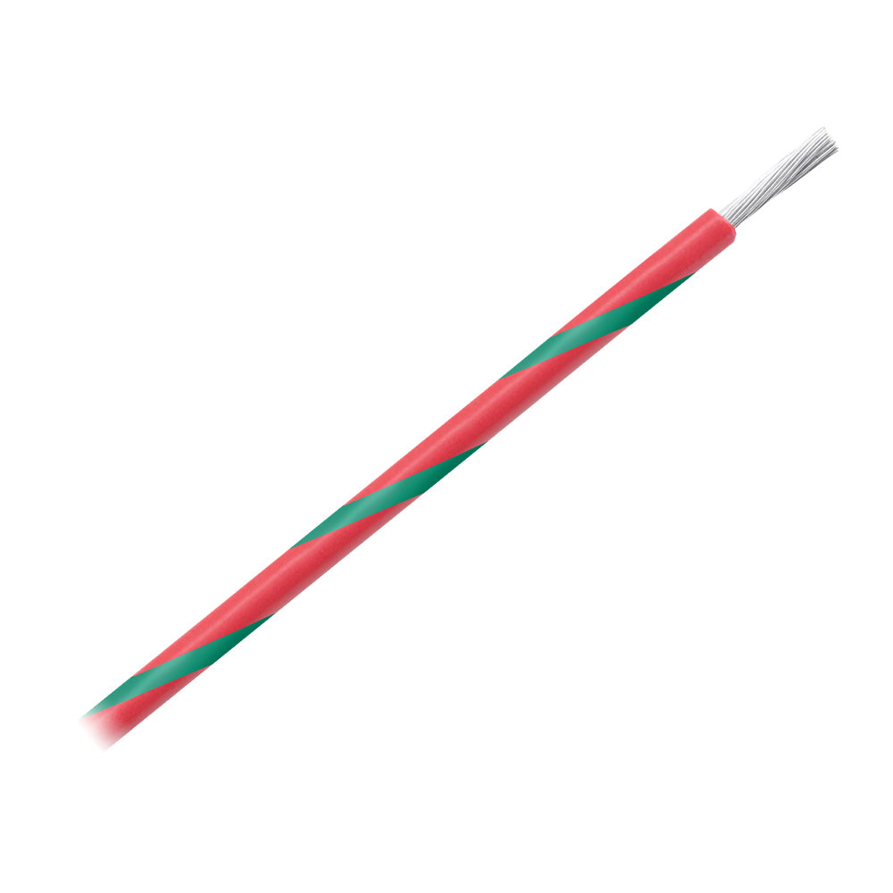 Pacer 14 AWG Gauge Striped Marine Wire 500 Spool Red wGreen Stripe WUL14RD5500