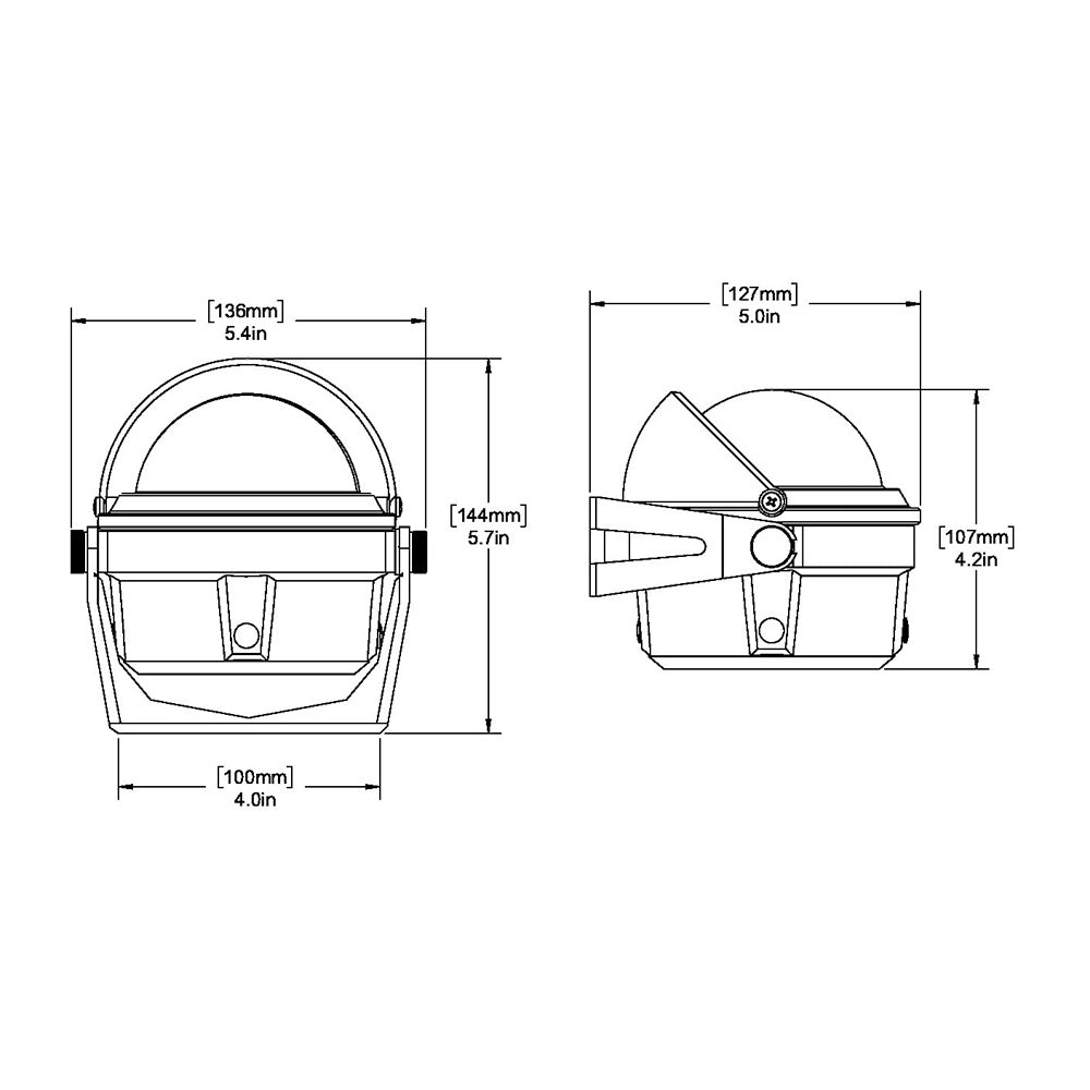 Ritchie B81 Voyager Compass Bracket Mount Black B81