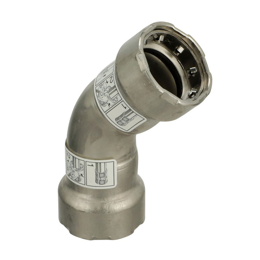 Viega MegaPress 316 FKM 34 45 Degree Elbow 91760