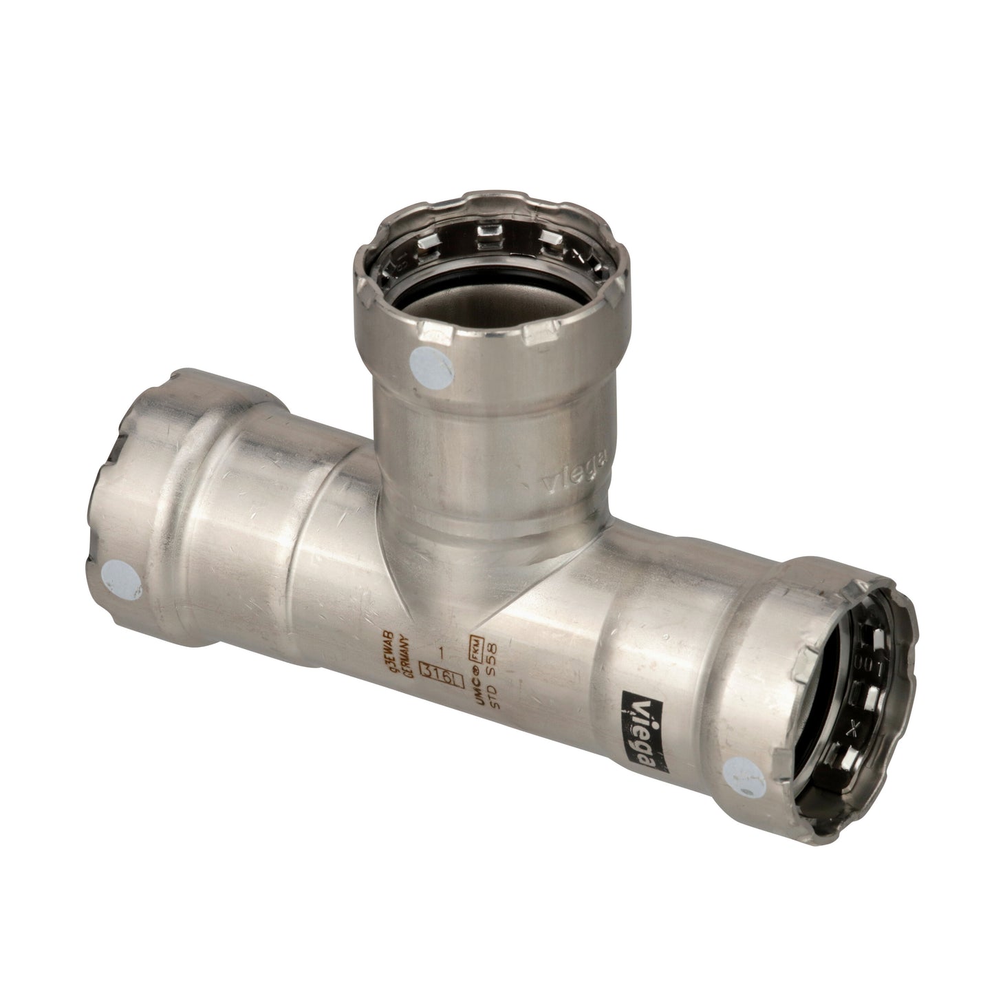 Viega MegaPress 316 FKM Tee 112 x 112 x 34 91665