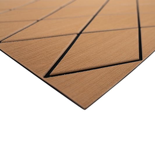 SeaDek 40 x 80 6mm Two Color Diamond Full Sheet Brushed Texture MochaBlack 1016mm x 2032mm x 6mm 5641180093