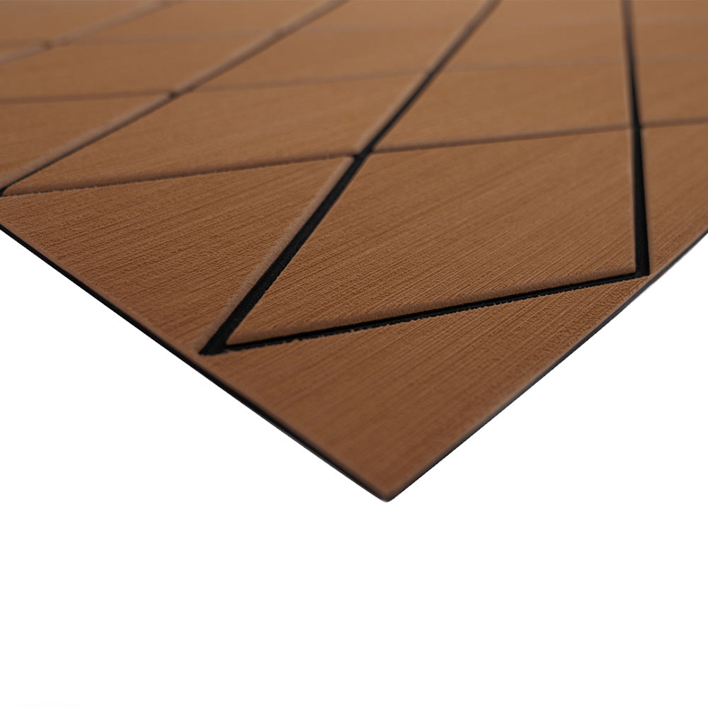 SeaDek 40 x 80 6mm Two Color Diamond Full Sheet Brushed Texture BrownBlack 1016mm x 2032mm x 6mm 5641189905