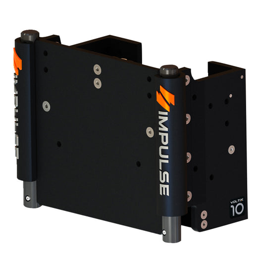 IMPULSE XL 10 Set Back Electric Jack Plate wStandard Control Black Anodize 75073B