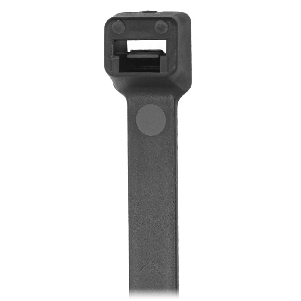 Pacer 4 Cable Tie Black 18lb Tensile Strength 1 Bundle Diameter 100 Piece Bag CT1M100BK