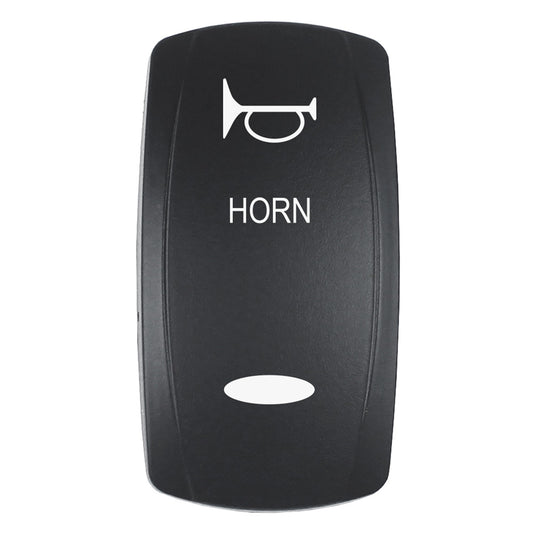 Pacer Actuator HORN fV Series Contura Switches Black Laser Etched TopBottom Light EV2LEHRN