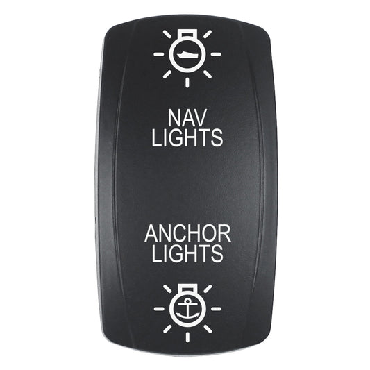 Pacer Actuator NAVANC fV Series Contura Switches Black Laser Etched TopBottom Light EV2LENAVANC