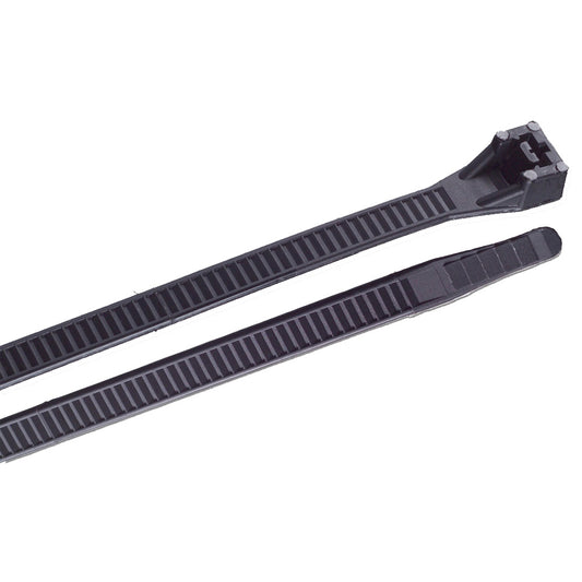 Ancor 8 UV Black Heavy Duty Cable Zip Ties 100 Pack 199207