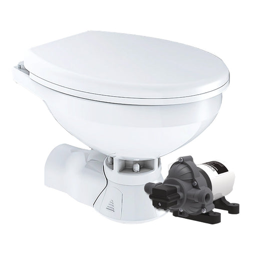 Commodore Quiet Flush Electric Toilet Rear Macerator Raw Water Pump Regular Size CM4RMT