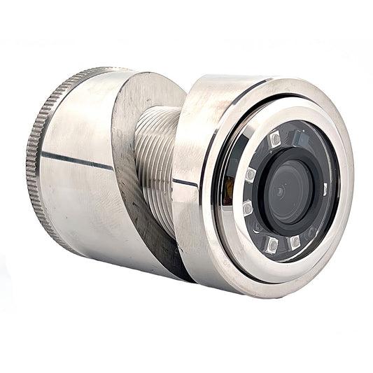 Iris 3MP Compact 316L Stainless Steel ThruHullPanel IP Camera 28mm Lens IRIS43528