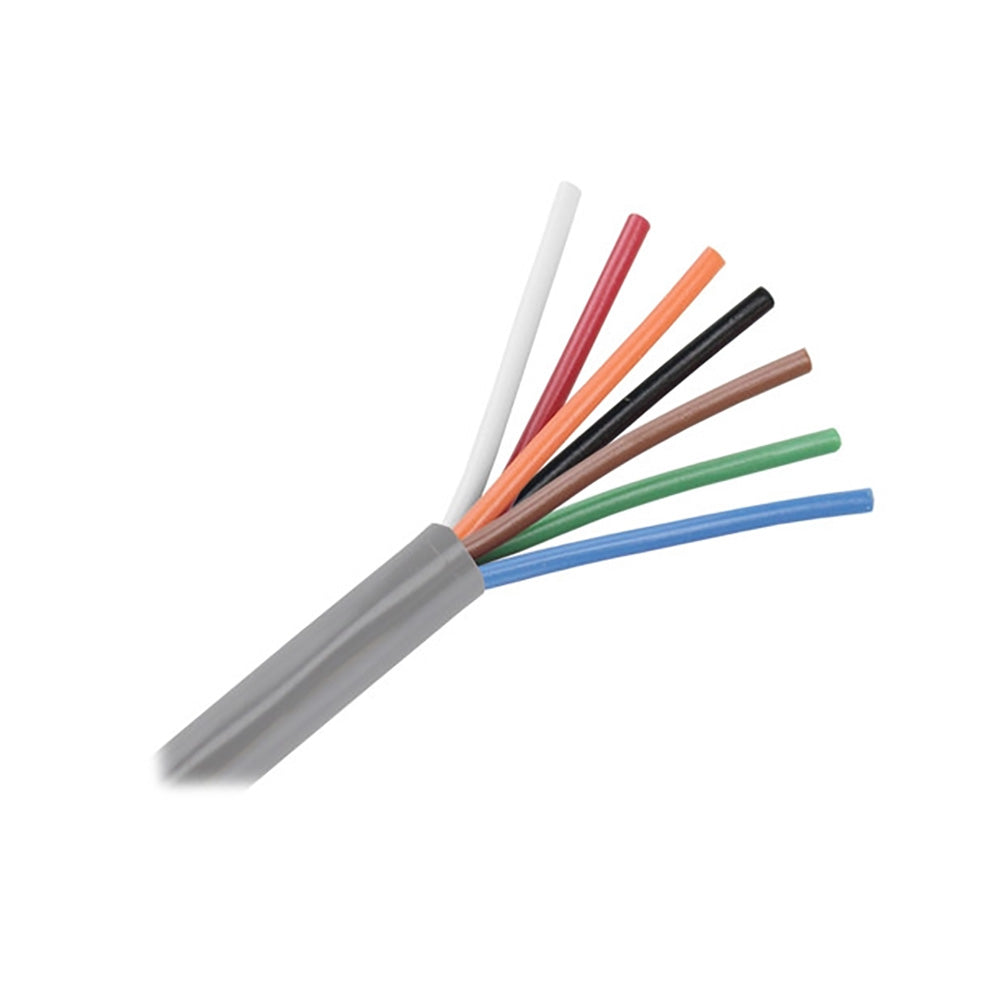 Pacer Unshielded 7 Conductor Cable 100 187 AWG White Red Orange Black Brown Green Blue M187100