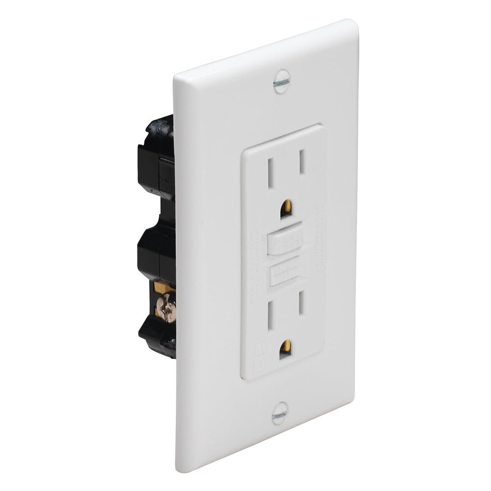 Marinco Ground Fault Circuit Interrupter GFCI White 1591FIWHITE