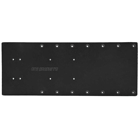 Sea Brackets 20 Straight Trolling Motor Plate Black SEA2325BLK