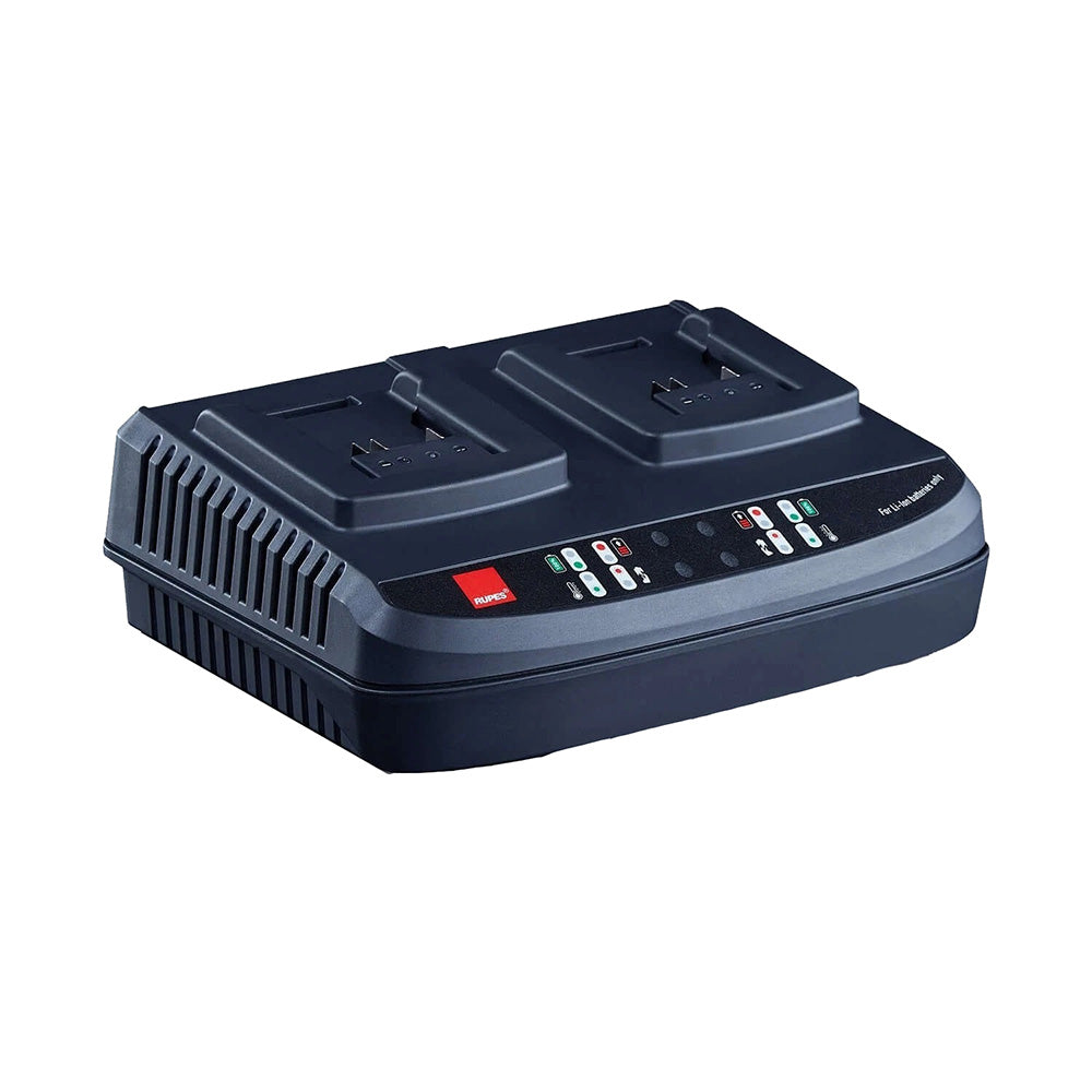 RUPES Dual Battery Charger fiBrid HLR15 HLR21 Batteries wLED Indicators 9HC185LT