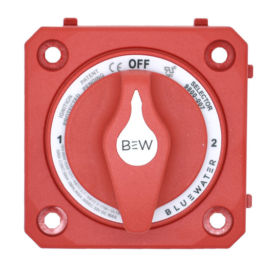 Bluewater Off12Both Battery Switch Panel Mount Red 980000710