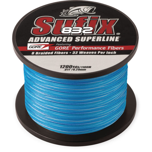 Sufix 832 Advanced Superline Braid 80lb Test 1200yds Coastal Camo 660380CC