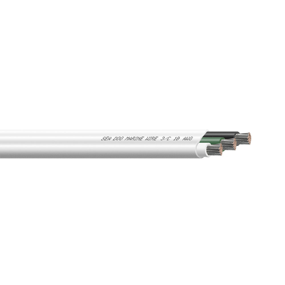SeaDog 103 AWG Flat Triplex Wire WhiteGreenBlack 500 8010307