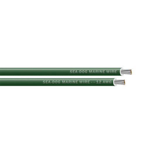 SeaDog 12 AWG Green Primary Wire 400 8012046