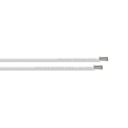 SeaDog 12 AWG White Primary Wire 400 8012056