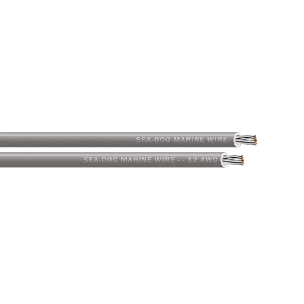 SeaDog 12 AWG Grey Primary Wire 1000 8012119