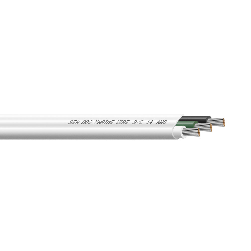 SeaDog 143 AWG Flat Triplex Wire WhiteGreenBlack 500 8014307