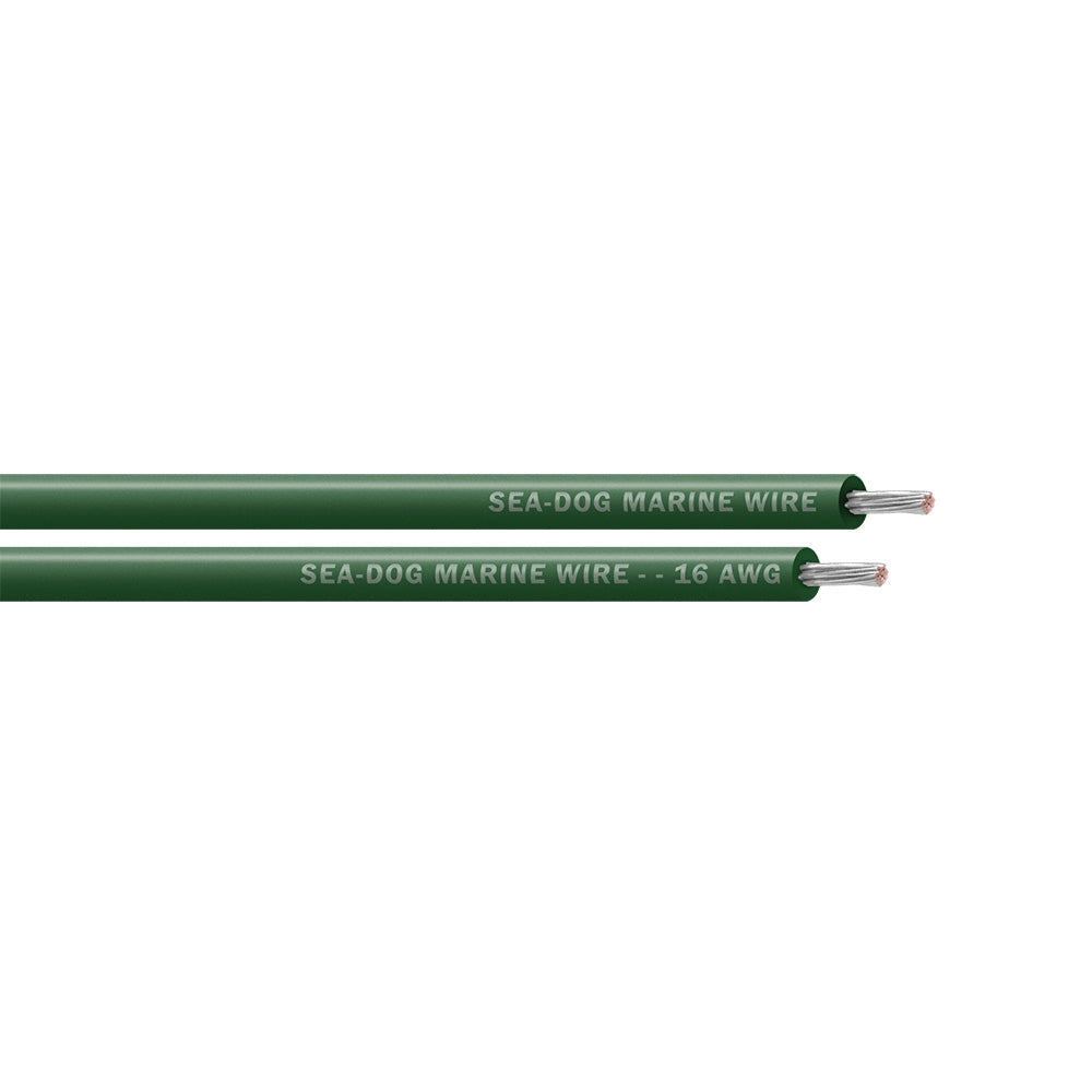 SeaDog 16 AWG Green Primary Wire 500 8016047