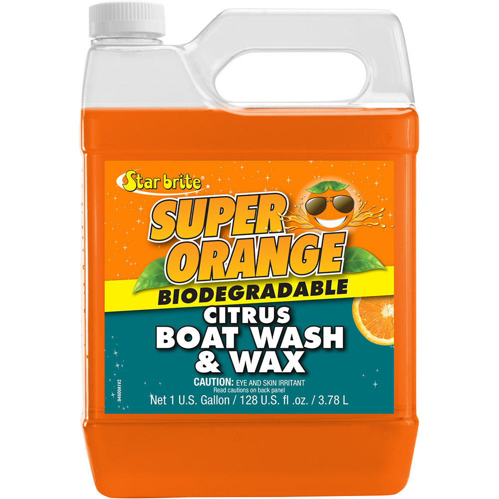 Star brite Super Orange Citrus Boat Wash Wax Fresh Salt Water 1 Gallon 94600