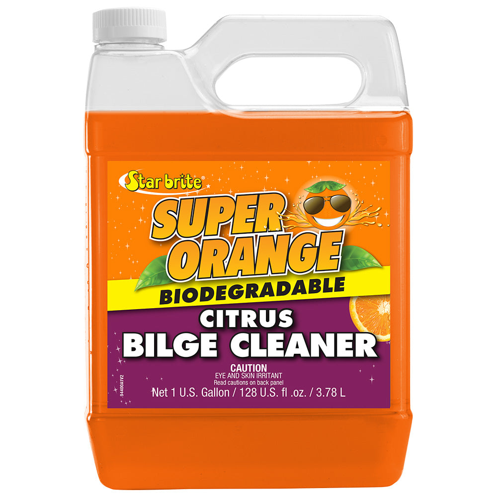 Star brite Super Orange Citrus Bilge Cleaner Emulsifies Oil Fuel 1 Gallon 94400