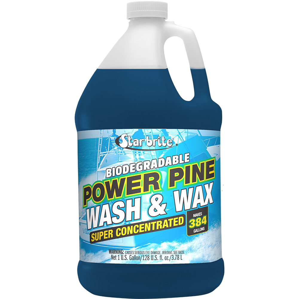 Star brite Power Pine Boat Wash Wax Concentrated Marine Grade Formula 1 Gallon 94700