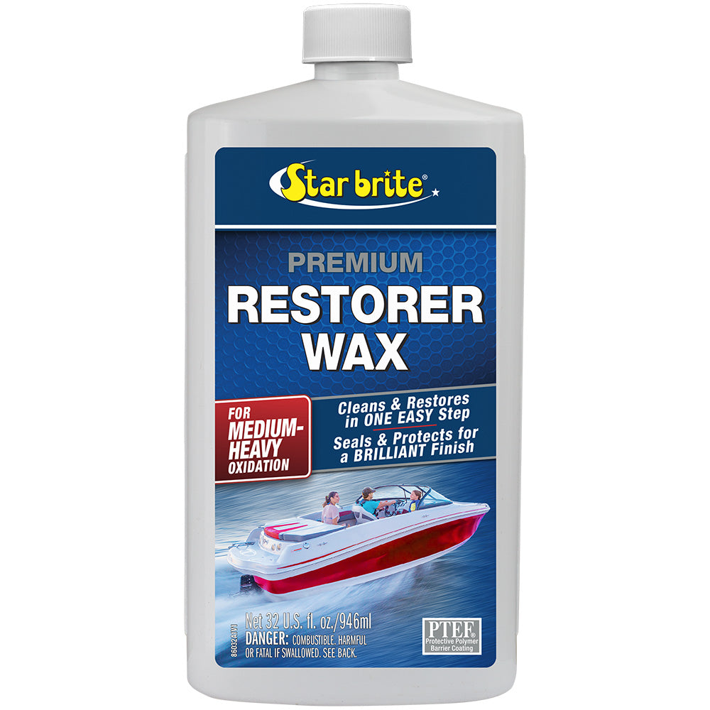 Star Brite Premium Restorer Wax fMedium to Heavy Oxidation 32 oz 86032