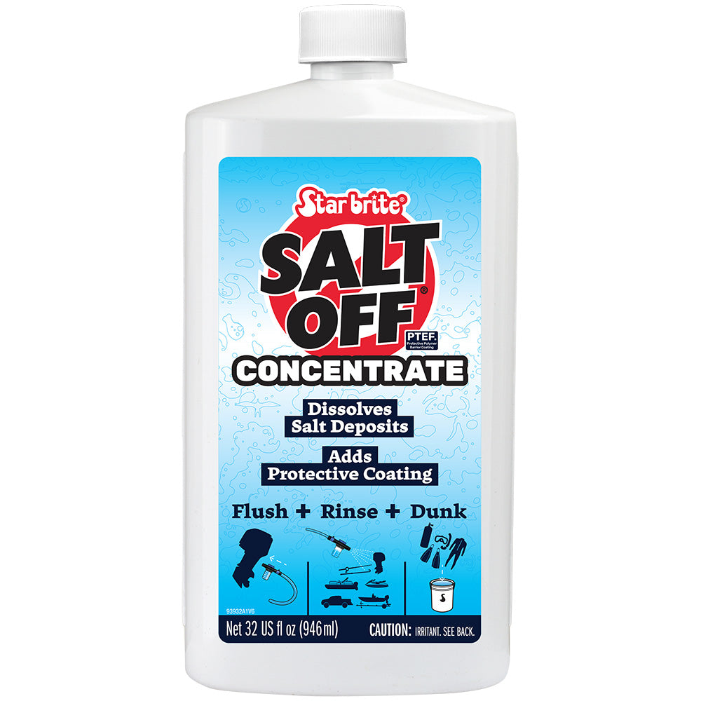 Star brite Salt Off Concentrate Salt Remover Wash Engine Flush 32 oz 93932
