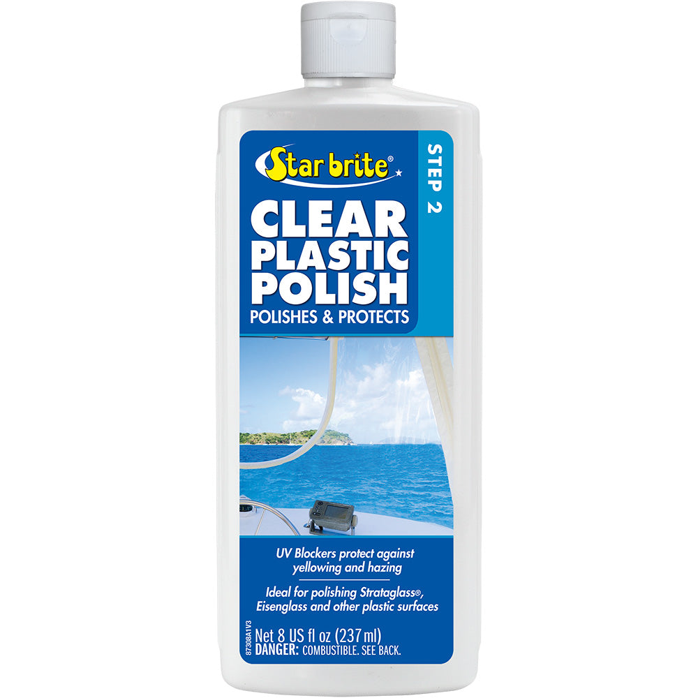 Star brite Clear Plastic Polish Step 2 8 oz 87308
