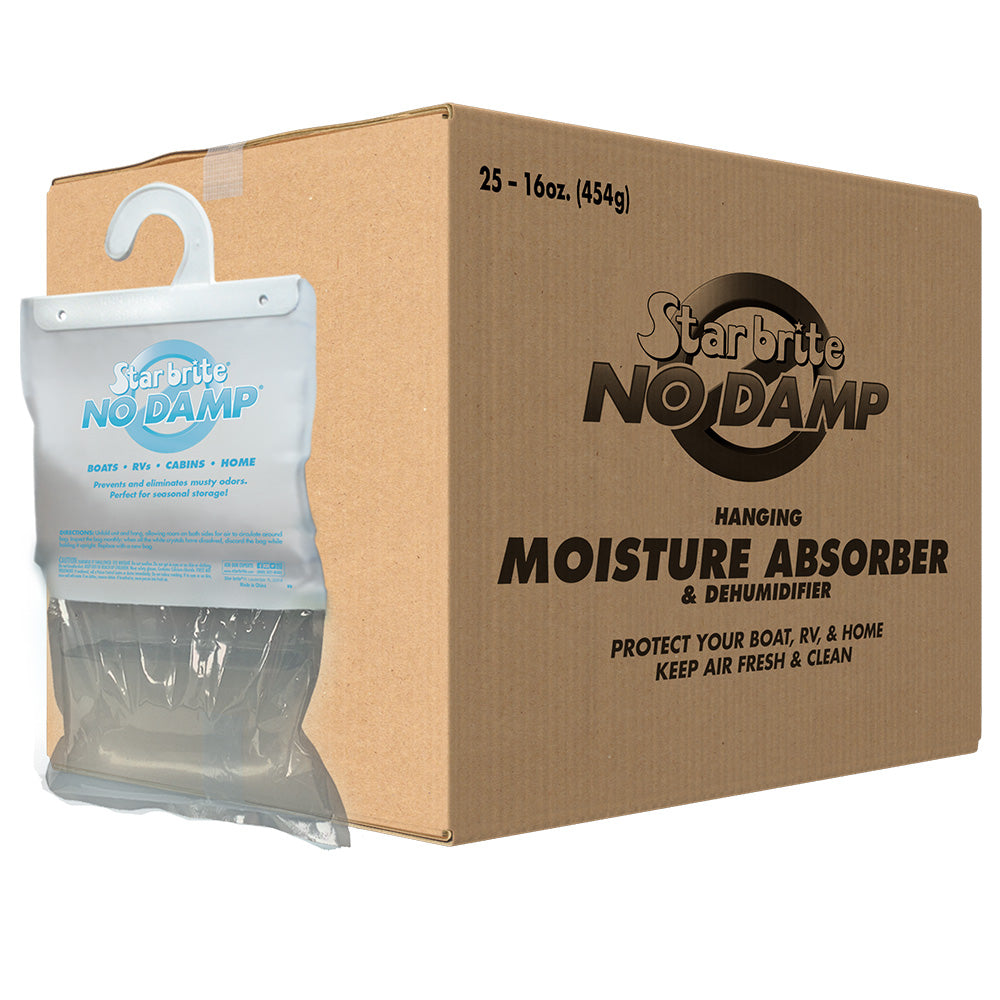 Star brite No Damp Moisture Absorber Dehumidifier Hanging Bag 16 oz 25 Pack 85472