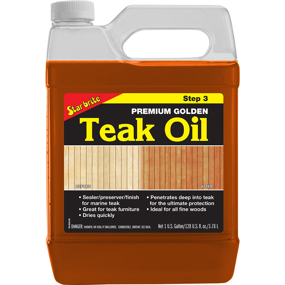 Star brite Premium Golden Teak Oil 1 Gallon 85100