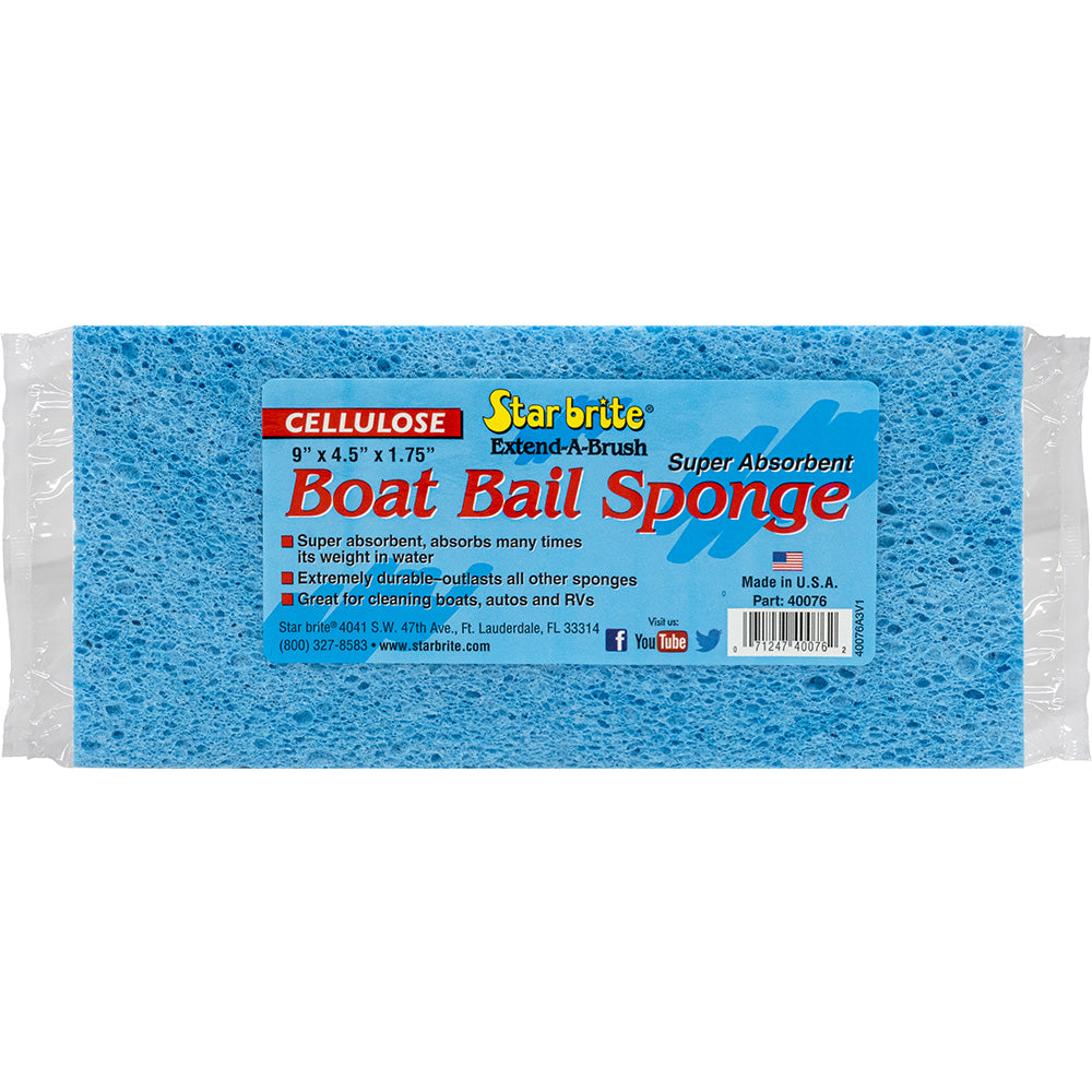 Star brite Super Absorbent Cellulose Boat Bail Sponge 9 x 45 x 175 40076