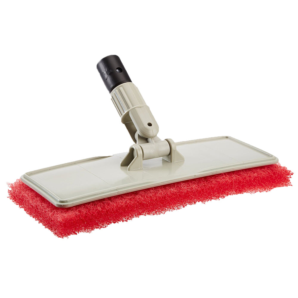 Star brite Large Scrub Pad wFlexible Head Scrubber Medium Texture Red 40124