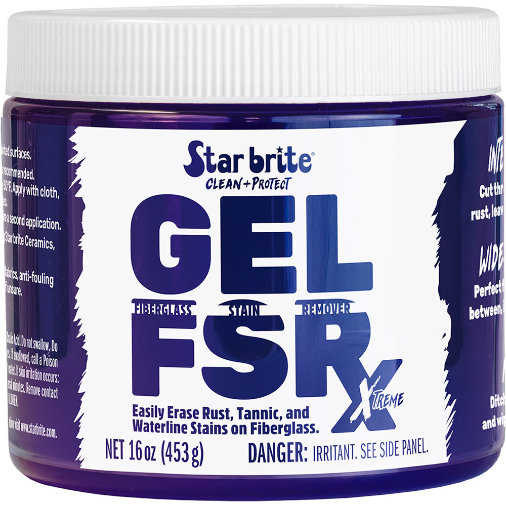 Star brite GEL FSR Xtreme Fiberglass Stain Remover 16 oz 205216