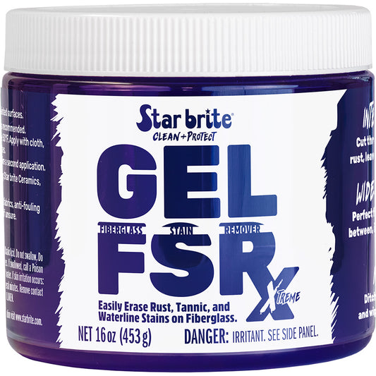 Star brite GEL FSR Xtreme Fiberglass Stain Remover 16 oz 205216