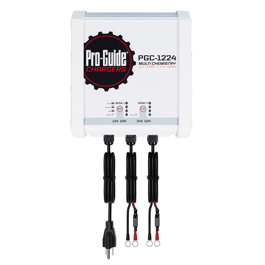ProGuide 2 Bank OnBoard Battery Charger 1 12V 1 24V 20Amp PGC1224