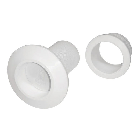 TH Marine Recessed Flapper Scupper Drains White RFS2DP