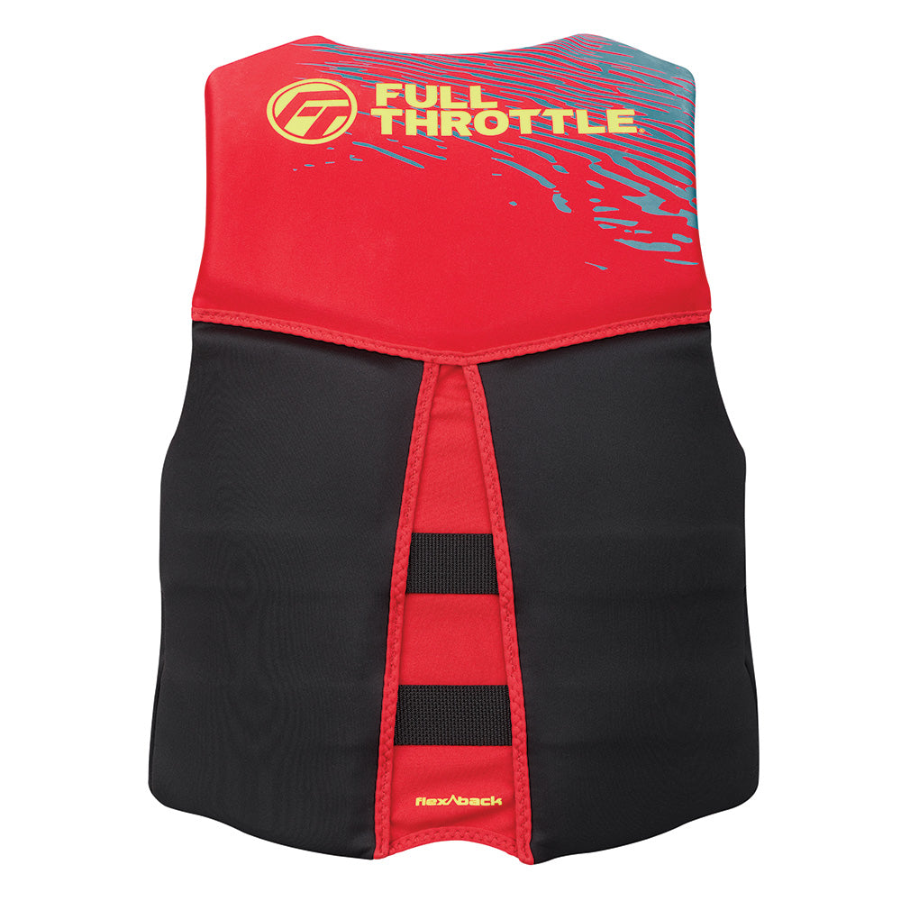 Full Throttle Mens RapidDry FlexBack Life Jacket S RedBlack 14250010002026