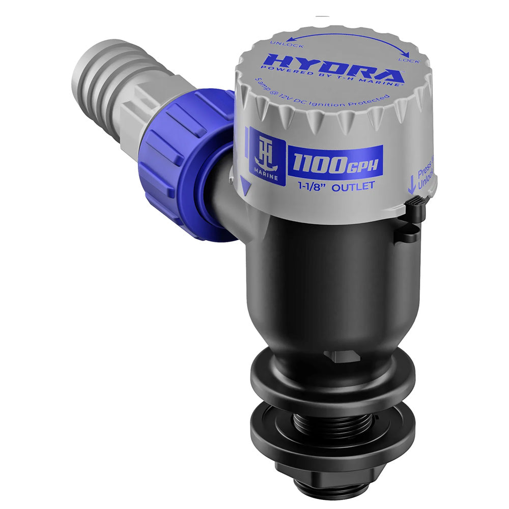 TH Marine HYDRA Livewell Pump 1100 GPH 12V Short Nozzle PMPLWS11DP